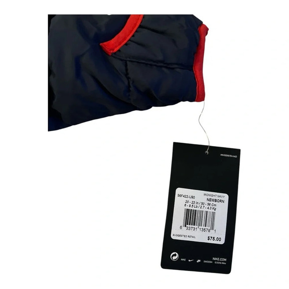 Nike Baby Puffer 1-Piece Snowsuit Newborn- NWT - Picture 2 of 5